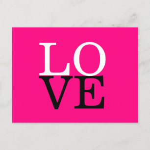Cartão Postal Fundo de Rosa Casamento de Amor