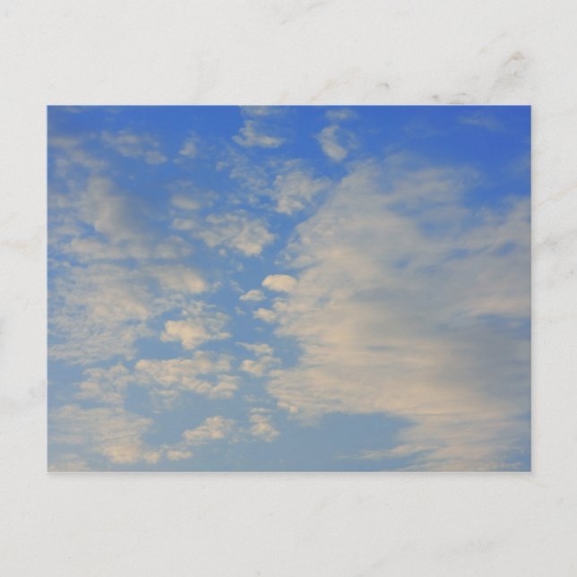 Cartão Postal Fundo do céu azul. (Frente)