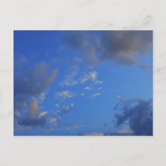 Cartão Postal Fundo do céu azul. (Frente)