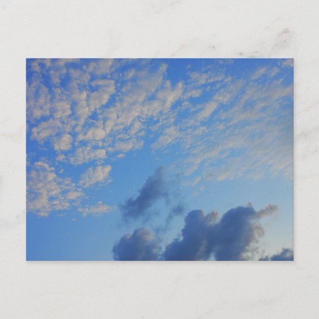 Cartão Postal Fundo do céu azul. (Frente)