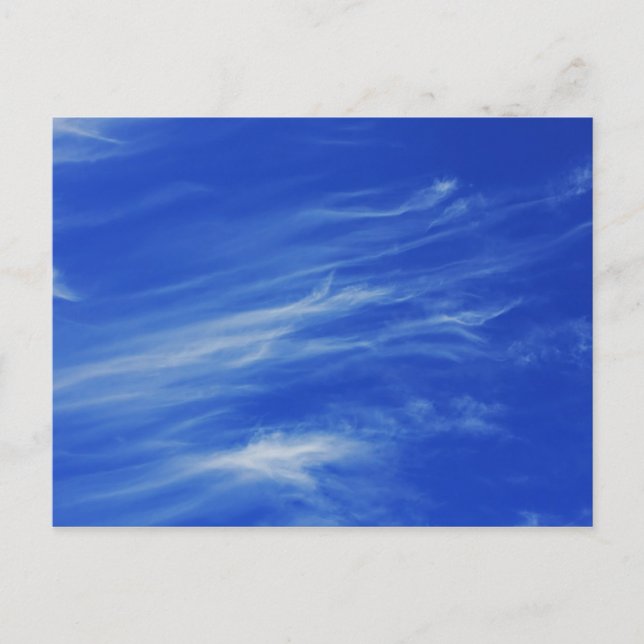 Cartão Postal Fundo do céu azul. (Frente)
