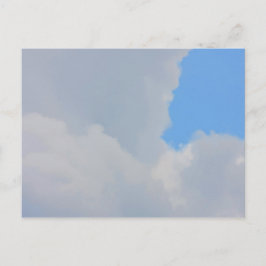Cartão Postal Fundo do céu azul e nuvens.