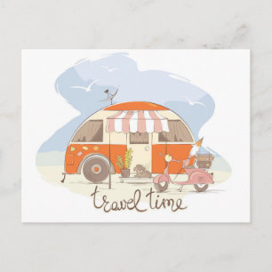 Cartão Postal Fundo do Reboque viagem