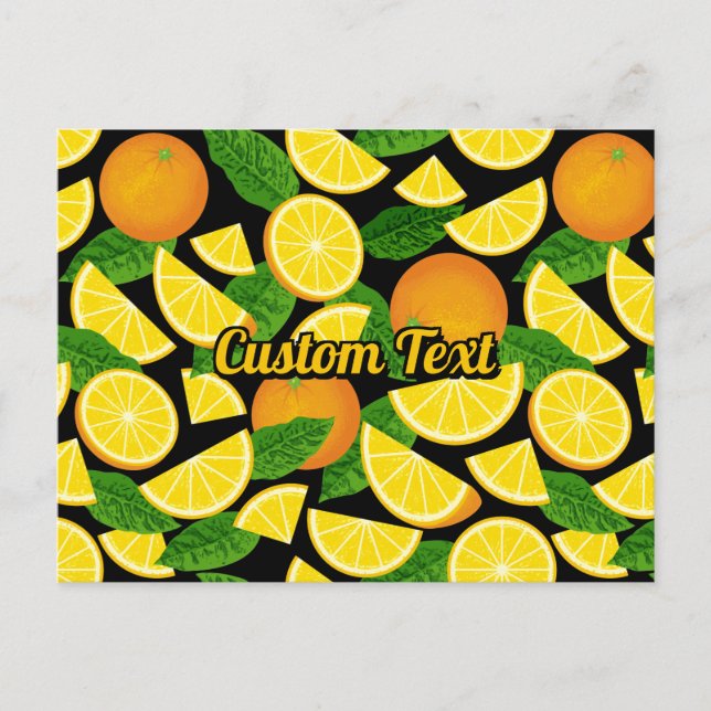 Cartão Postal Fundo Laranja (Frente)