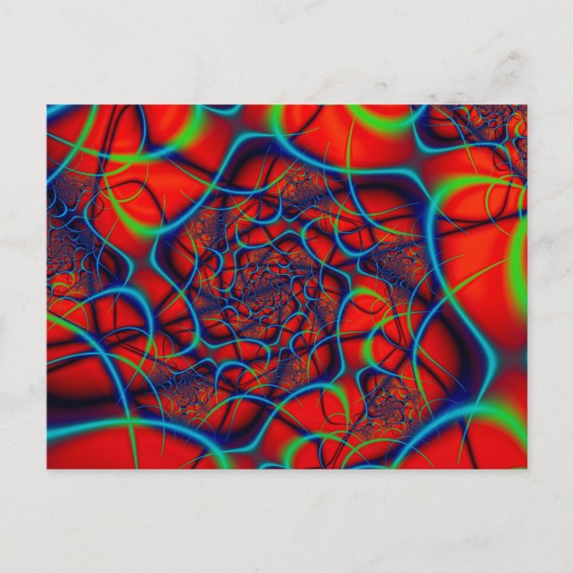 Cartão Postal Fundo Vermelho (Frente)