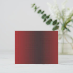 Cartão Postal fundo vermelho e branco com pequenos pontos branco