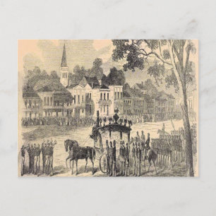 Cartão Postal Funeral 1800 de Nova Orleans