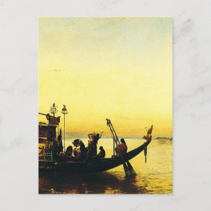 Cartão Postal Funeral de uma múmia no Nilo por Frederick Arthur