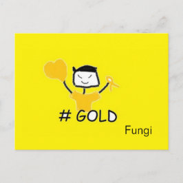 Cartão Postal Fungos #Ouro