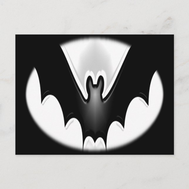Cartão Postal Funky Halloween Bat (Frente)