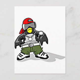 Cartão Postal Funky Penguin