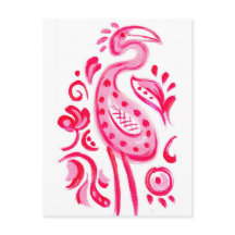 Funky Pink Flamigo Paisley Pattern