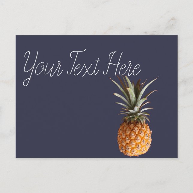 Cartão postal Funky Yummy Pineapple (Frente)
