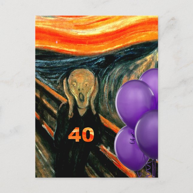 Cartão Postal Funny 40th Birthday (Frente)