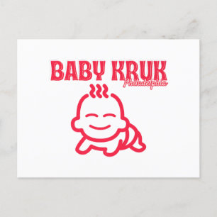 Cartão Postal Funny Baby Kruk Philadelphia Premium
