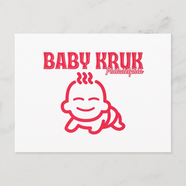 Cartão Postal Funny Baby Kruk Philadelphia Premium (Frente)