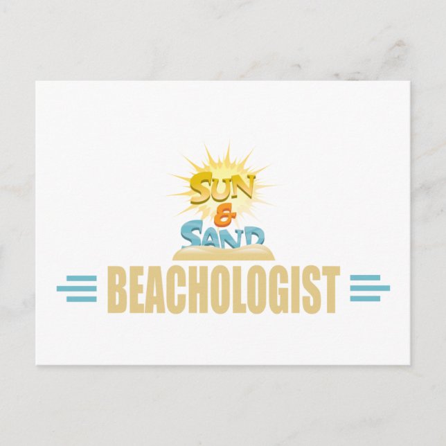 Cartão Postal Funny Beach Lover (Frente)