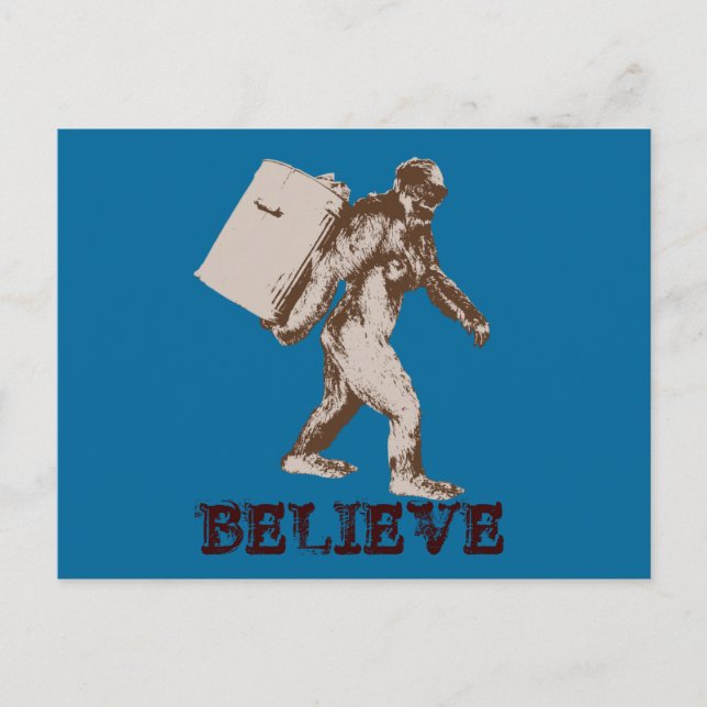 Cartão Postal Funny Bigfoot (Frente)