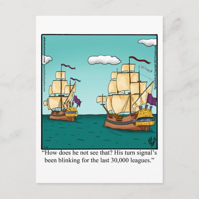 Cartão Postal Funny Bon Voyage (Frente)