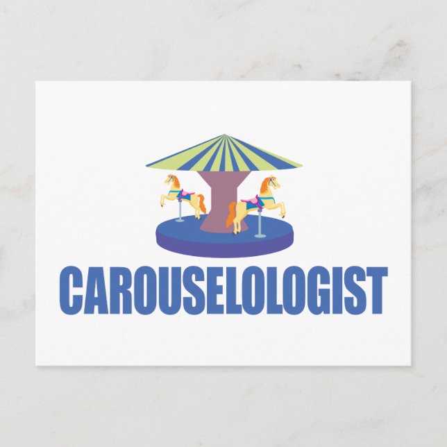 Cartão Postal Funny Carousel (Frente)