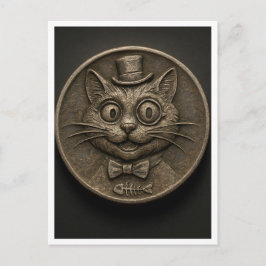 Cartão Postal Funny cat. Postcard