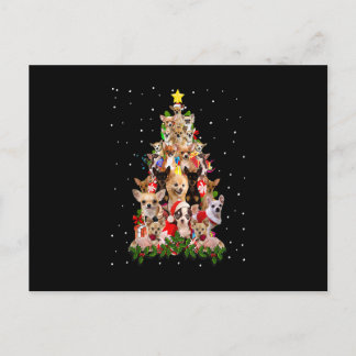 Cartão Postal Funny Chihuahua Christmas Tree Xmas For Chihuahua