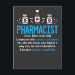 Cartão Postal Funny Farmacêutico Definição Farmácia Empregado<br><div class="desc">Funcionário Farmacêutico Engraçado Definição de Farmácia. Oferta de cotação técnica de farmácia para o trabalhador médico. Slingin Pills para pagar as Contas. Farmacêutico A Dizer Médico Humor,  Técnico De Farmácia.</div>