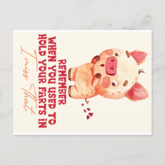 Cartão Postal Funny Farting 