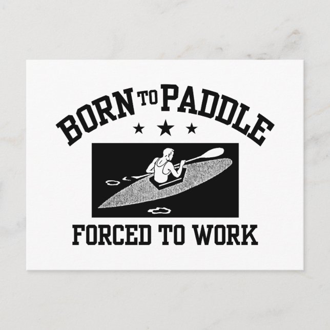 Cartão Postal Funny Kayaking (Frente)