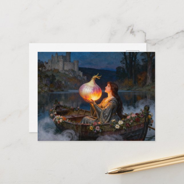 Cartão Postal Funny Lady of Shallot Parody (Frente/Verso In Situ)