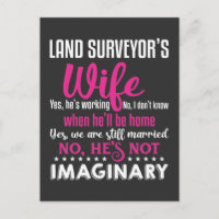 Funny Land Surveyor Wife Casal Casamento