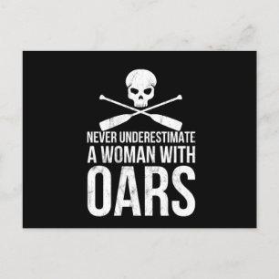 Cartão Postal Funny Rowing Canoeing Gift Kayak Rafting