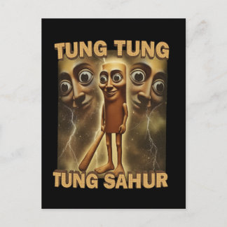 Cartão Postal Funny Viral-Style Cartoon | Meme Aesthetic Art