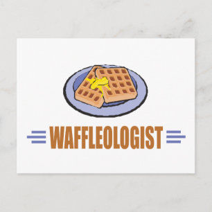 Cartão Postal Funny Waffle