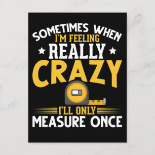 Cartão Postal Funny Woodworker Piada USA Carpenter Humor