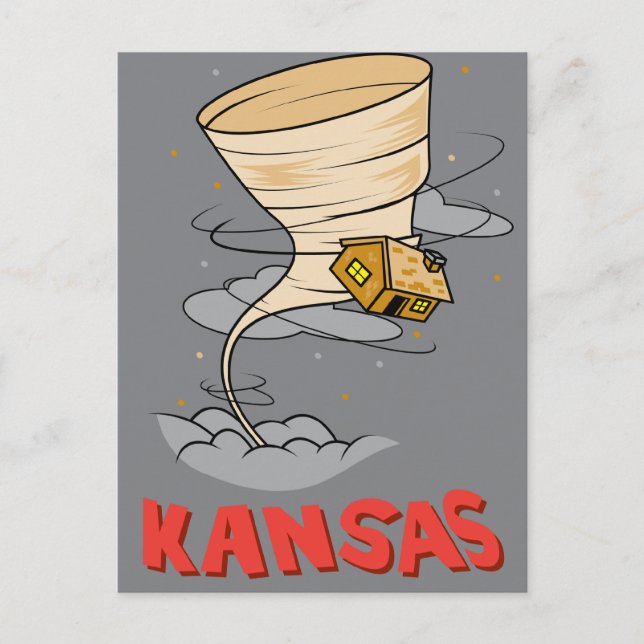 Cartão Postal Furacão Kansas (Frente)