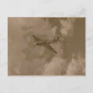 Cartão Postal furacão sépia