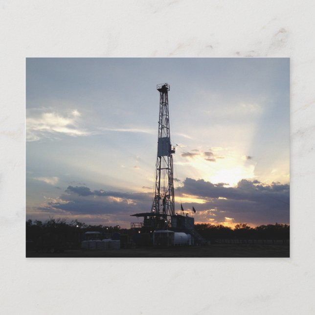 Cartão Postal Furador Rig Sunset (Frente)
