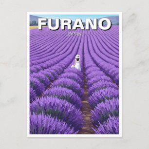 Cartão Postal Furano Japan Lavanda