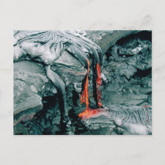 Cartão Postal Fúria de Lava da Natureza