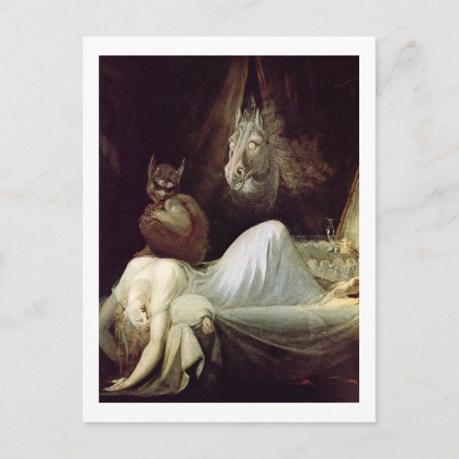 Cartão Postal Fuseli, The Nightmare, c1790 (Frente)