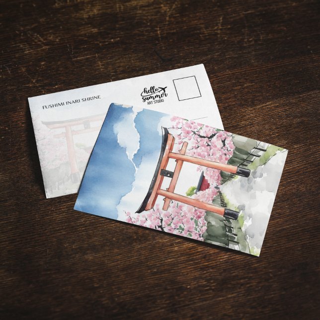 Cartão postal Fushimi Inari Shrine Quioto Japão (Criador carregado)