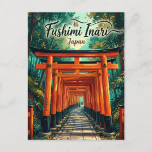 Cartão Postal Fushimi Inari-taisha Japão