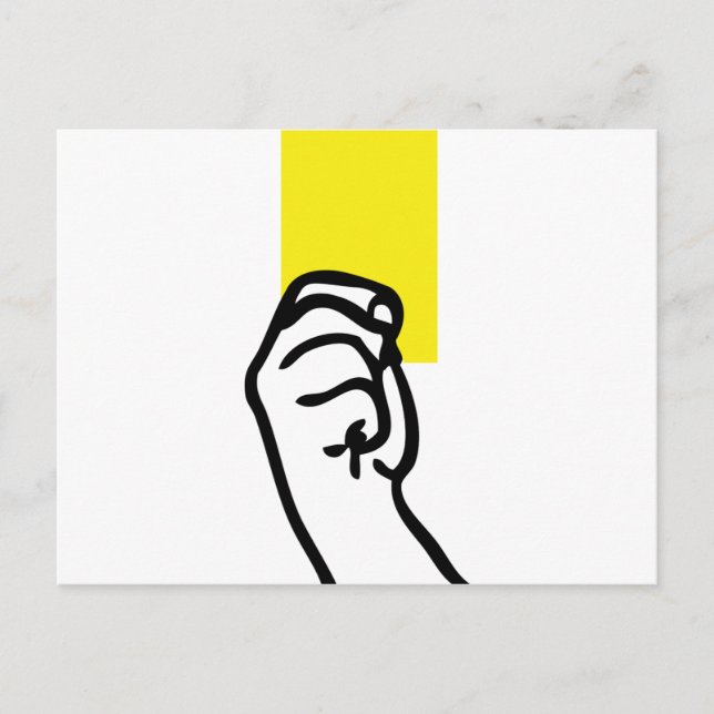 Cartão Postal Futebol amarelo (Frente)