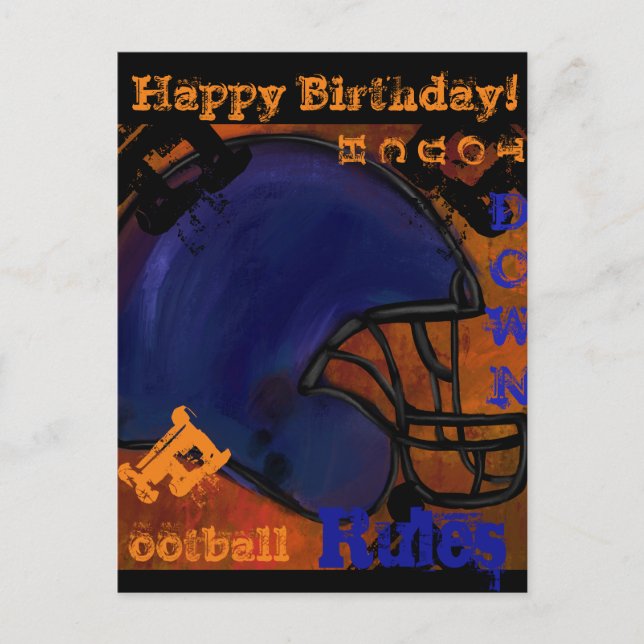 Cartão Postal Futebol Americano (Frente)