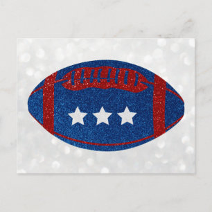 Cartão Postal Futebol Americano 4 de Julho Brilho