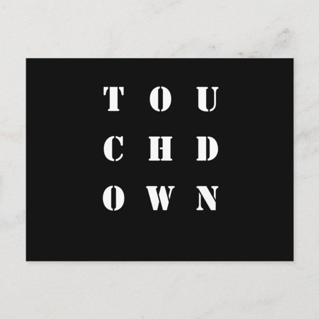 Cartão Postal Futebol Americano Esporte Hobby Atleta Músculos (Frente)