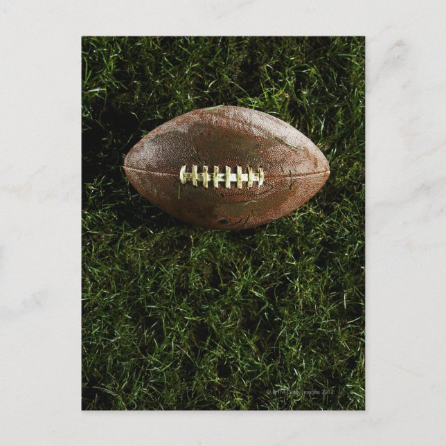 Cartão Postal Futebol americano sobre grama, vista de cima (Frente)