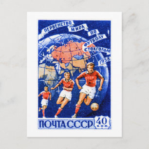Cartão Postal Futebol CCCP