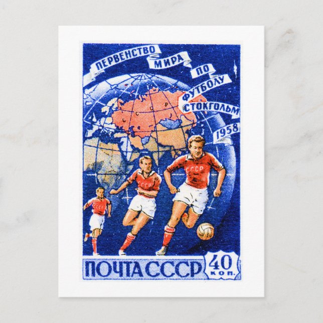 Cartão Postal Futebol CCCP (Frente)